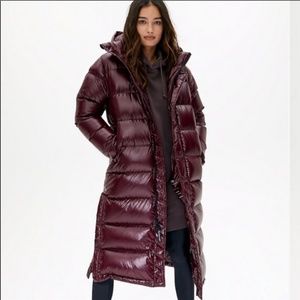 Aritzia Super Puff Long - High Gloss Bordeaux